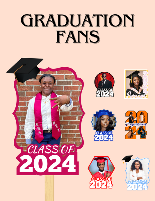 Graduation Fans (5 pack)